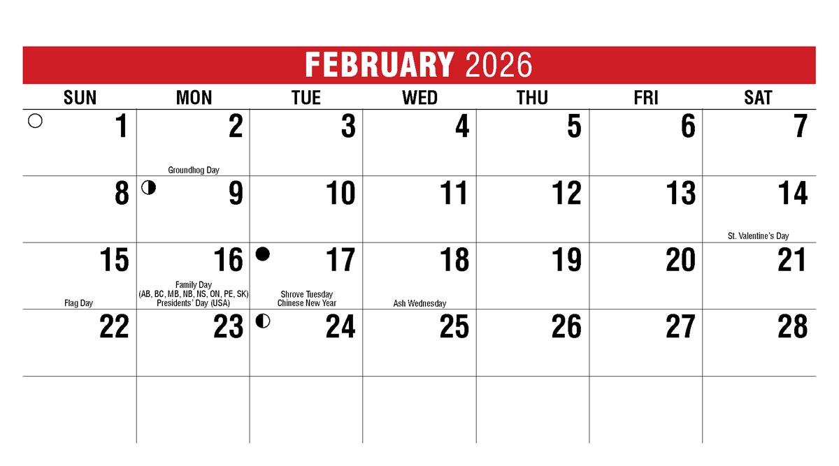 Galleria Canadian Scenic Promo Desk (Eng) Calendar - 2026